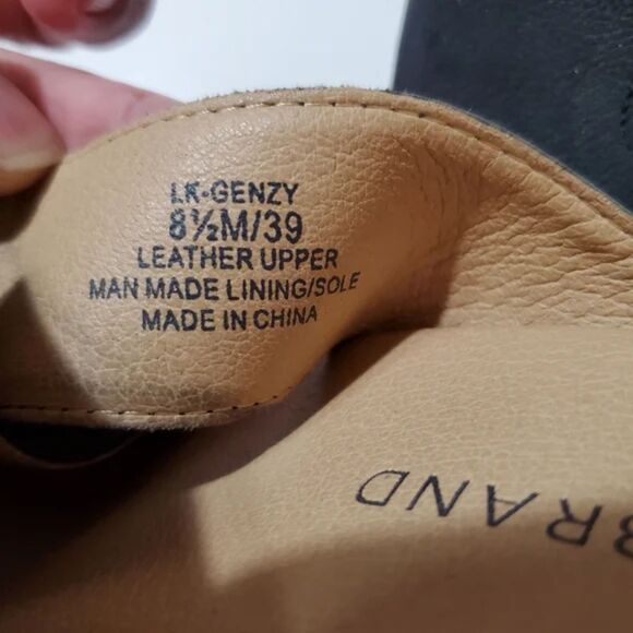 Lucky Brand / Genzy Platform Espadrille Wedge Sandals in Black / Size 8.5 - Picture 10 of 15